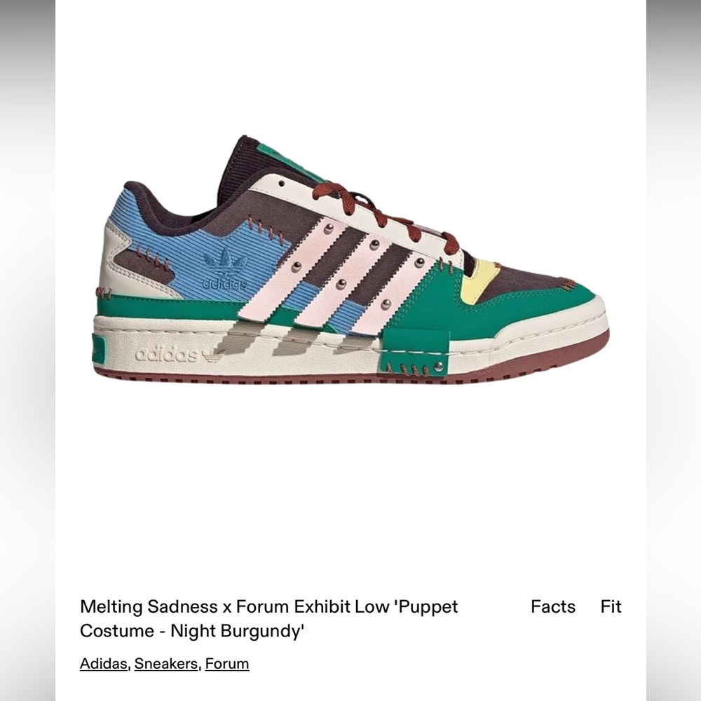 Adidas walking shoe, Melting Sadness Low Puppet Costume